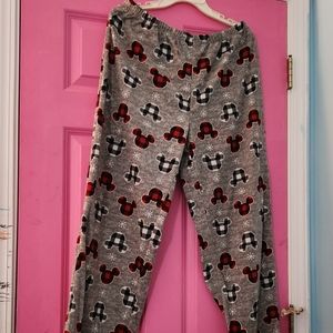 Mickey mouse disney womans Pajama Pants. Size XL.